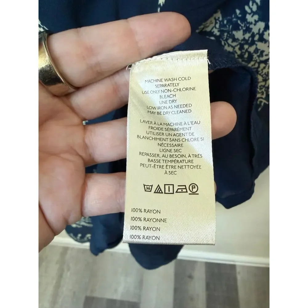 Free People Mazzy Mini Dress Navy Combo Size Medium